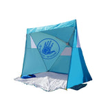 Wholesale-Body Glove Pop-Up Shelter for Beach and Sports 70" x 61" - Blue-Electro Vision Inc