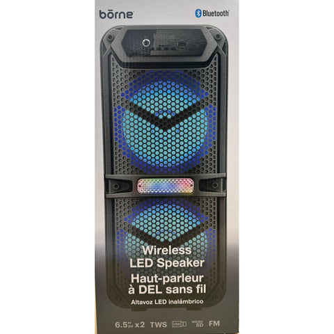 Wholesale-Borne BTSPK167 Bluetooth Wireless Speaker - 6.5" x 2-Electro Vision Inc