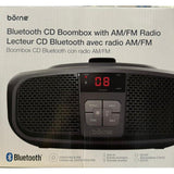 Wholesale-Borne PRCD685B Portable CD Boombox with AM/FM Radio, Bluetooth, and AUX Input-CD Players & Recorders-Electro Vision Inc