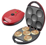 Wholesale-Brentwood AR137R Non-Stick Arepa Maker (Red)-Arepa Maker-Electro Vision Inc
