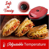 Wholesale-Brentwood AR137R Non-Stick Arepa Maker (Red)-Arepa Maker-Electro Vision Inc