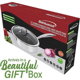 Wholesale-Brentwood BDSH28L - 11" Hybrid Nonstick Stainless Steel Deep Pan-Stainless Plan-Electro Vision Inc