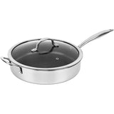 Wholesale-Brentwood BDSH28L - 11" Hybrid Nonstick Stainless Steel Deep Pan-Stainless Plan-Electro Vision Inc