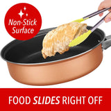 Wholesale-Brentwood BPS-309C 9-Piece Non-Stick Cookware Set Copper-Electro Vision Inc