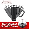 Wholesale-Brentwood CMB1200BK Travel Mug with Handle Black - 40 Oz-Tumbler-Electro Vision Inc