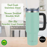 Wholesale-Brentwood CMB1200BL Stainless Steel Blue Tumbler - 40 Oz-Electro Vision Inc