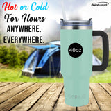Wholesale-Brentwood CMB1200BL Stainless Steel Blue Tumbler - 40 Oz-Electro Vision Inc
