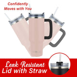 Wholesale-Brentwood CMB1200PK Stainless Steel Pink Tumbler - 40 Oz-Tumbler-Electro Vision Inc