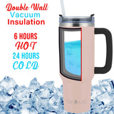 Wholesale-Brentwood CMB1200PK Stainless Steel Pink Tumbler - 40 Oz-Tumbler-Electro Vision Inc