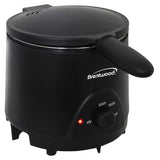 Wholesale-Brentwood DF715BK Electric Deep Fryer 1.6 QRT-Deep Fryer-Electro Vision Inc