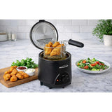 Wholesale-Brentwood DF715BK Electric Deep Fryer 1.6 QRT-Deep Fryer-Electro Vision Inc