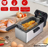 Wholesale-Brentwood DF730S Deep Fryer 12 Cup-Deep Fryer-Electro Vision Inc