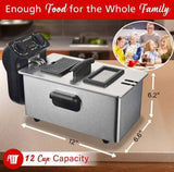 Wholesale-Brentwood DF730S Deep Fryer 12 Cup-Deep Fryer-Electro Vision Inc