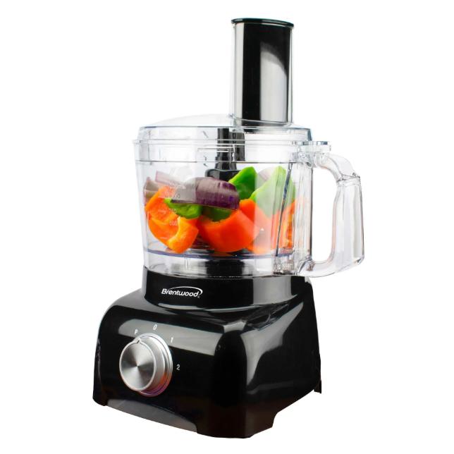 Wholesale-Brentwood FP585BK 8-Cup Food Processor - Black-Food Chopper & Processor-Electro Vision Inc