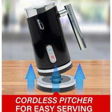 Wholesale-Brentwood GA301BK Electric Milk Frother & Warmer 300mL - Black-Milk Frother-Electro Vision Inc