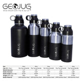 Wholesale-Brentwood GeoJug G-1040BK 40oz Stainless Steel Vacuum Insulated Water Bottle-Bre-G1040-Electro Vision Inc