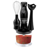 Wholesale-Brentwood HB38 Hand Blender & Food Processor - Black-Hand Blender-Electro Vision Inc