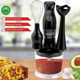 Wholesale-Brentwood HB38 Hand Blender & Food Processor - Black-Hand Blender-Electro Vision Inc