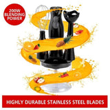 Wholesale-Brentwood HB38 Hand Blender & Food Processor - Black-Hand Blender-Electro Vision Inc