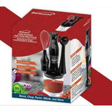 Wholesale-Brentwood HB38 Hand Blender & Food Processor - Black-Hand Blender-Electro Vision Inc