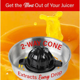 Wholesale-Brentwood J26BK Electric Citrus Juicer 80W - Black-Juicer-Electro Vision Inc