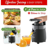 Wholesale-Brentwood J26BK Electric Citrus Juicer 80W - Black-Juicer-Electro Vision Inc