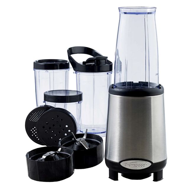 Wholesale-Brentwood JB-199 Multi Pro Personal Blender 20pc Set, Stainless Steel-Blender-Electro Vision Inc