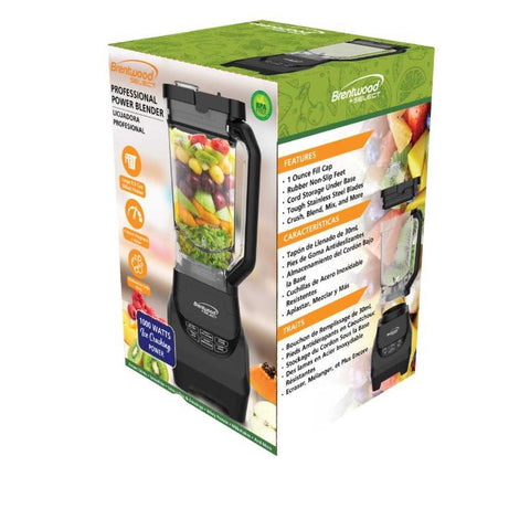 Wholesale-Brentwood JBS1000BK Select Professional Power Blender 1000W-Blender-Electro Vision Inc