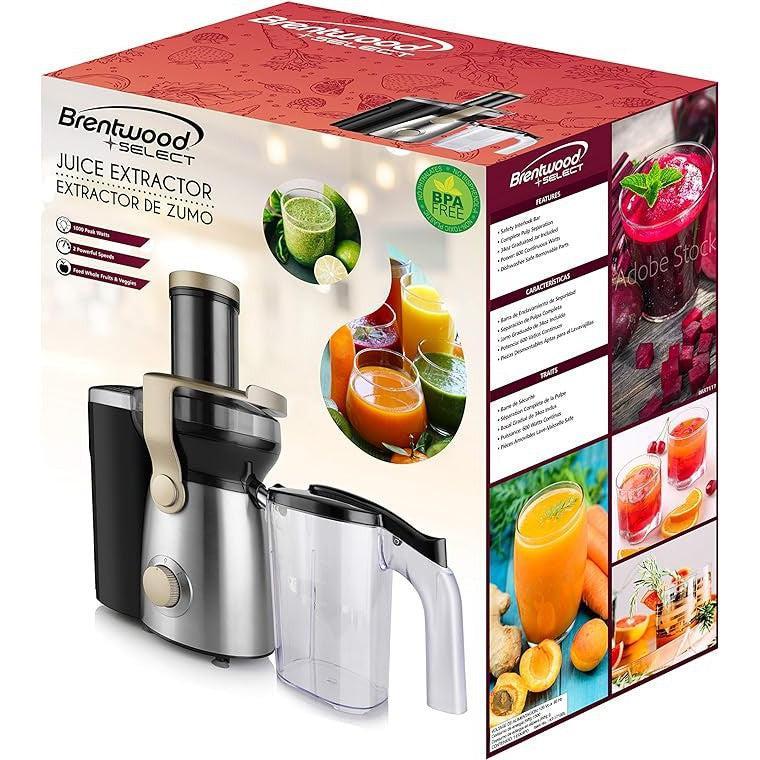 Wholesale-Brentwood JC1000 - 2 Speed Power Juicer 1000 Watt-Juicer-Electro Vision Inc