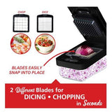 Wholesale-Brentwood KA5024BKS Vegetable Chopper/2 Interchangeable Stainless Steel Blades-Food Chopper & Processor-Electro Vision Inc