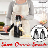 Wholesale-Brentwood KA5060BK Rotary Grater Shredder Slicer-Electro Vision Inc