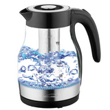 Wholesale-Brentwood KT-1962BK Tea Kettle Stainless Steel 1.9qt-Kettle-Electro Vision Inc