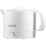 Wholesale-Brentwood KT32W Electric Kettle Hot Pot White - 32 oz-Electro Vision Inc