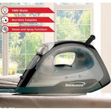 Wholesale-Brentwood MPI53 Non-Stick Steam Iron (Black)-Iron-Electro Vision Inc