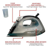 Wholesale-Brentwood MPI53 Non-Stick Steam Iron (Black)-Iron-Electro Vision Inc