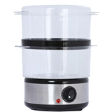 Wholesale-Brentwood TS-1005 2-Tier Food Steamer – Stainless Steel-Electro Vision Inc