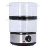 Wholesale-Brentwood TS-1005 Food Steamer 2-Tier – Stainless Steel-Food Steamer-Electro Vision Inc