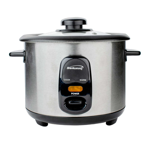 Wholesale-Brentwood TS-20 Uncooked/20-Cup Cooked Rice Cooker, Stain 10-Cup-Electro Vision Inc