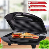Wholesale-Brentwood TS-246 Non-Stick Panini Press and Sandwich Maker (Black)-Sandwich Maker-Electro Vision Inc