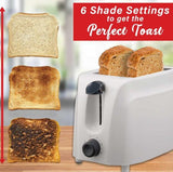 Wholesale-Brentwood TS-260W Toaster 2-Slice (White)-Toaster-Electro Vision Inc
