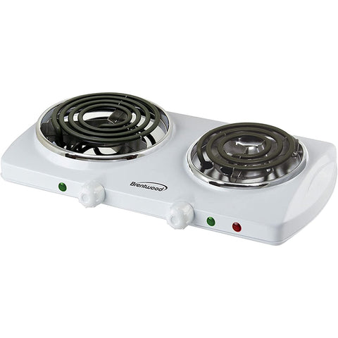 Wholesale-Brentwood TS-365 Electric Twin Burner-Electric Burner-Electro Vision Inc