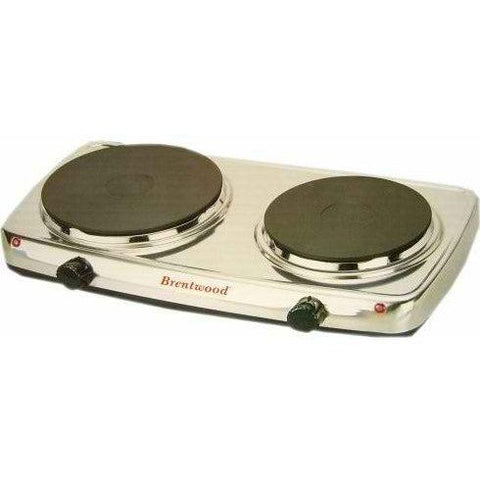 Wholesale-Brentwood TS-370 Countertop Portable Electric Dual Burner-Electric Burner-Electro Vision Inc