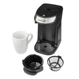 Wholesale-Brentwood TS111BK Single Serve Coffee Maker 12oz-Electro Vision Inc