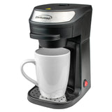 Wholesale-Brentwood TS111BK Single Serve Coffee Maker 12oz-Electro Vision Inc