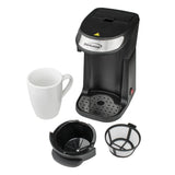Wholesale-Brentwood TS111BK Single Serve Coffee Maker 12oz-Electro Vision Inc