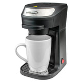 Wholesale-Brentwood TS111BK Single Serve Coffee Maker 12oz-Electro Vision Inc