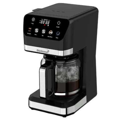 Wholesale-Brentwood TS224DBK Digital 12 Cup Coffee Maker W/ Auto Shut off-Coffee Maker-Electro Vision Inc
