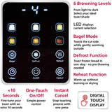 Wholesale-Brentwood TS228DS Select Digital 2 Slice Toaster - Silver-Toaster-Electro Vision Inc