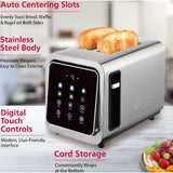 Wholesale-Brentwood TS228DS Select Digital 2 Slice Toaster - Silver-Toaster-Electro Vision Inc