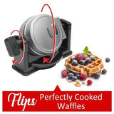 Wholesale-Brentwood TS231S Electric Belgian Waffle Maker 5" - Silver-Waffle Maker-Electro Vision Inc